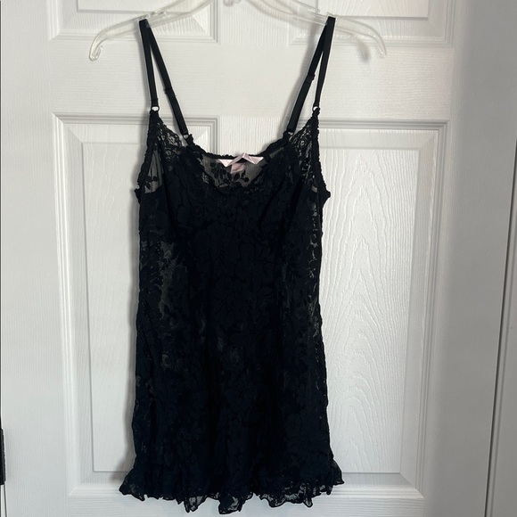 Victoria’s Secret Black Lace Sheer Short Nightie